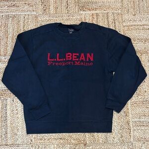 L.L. Bean Men's Navy Crewneck Sweatshirt